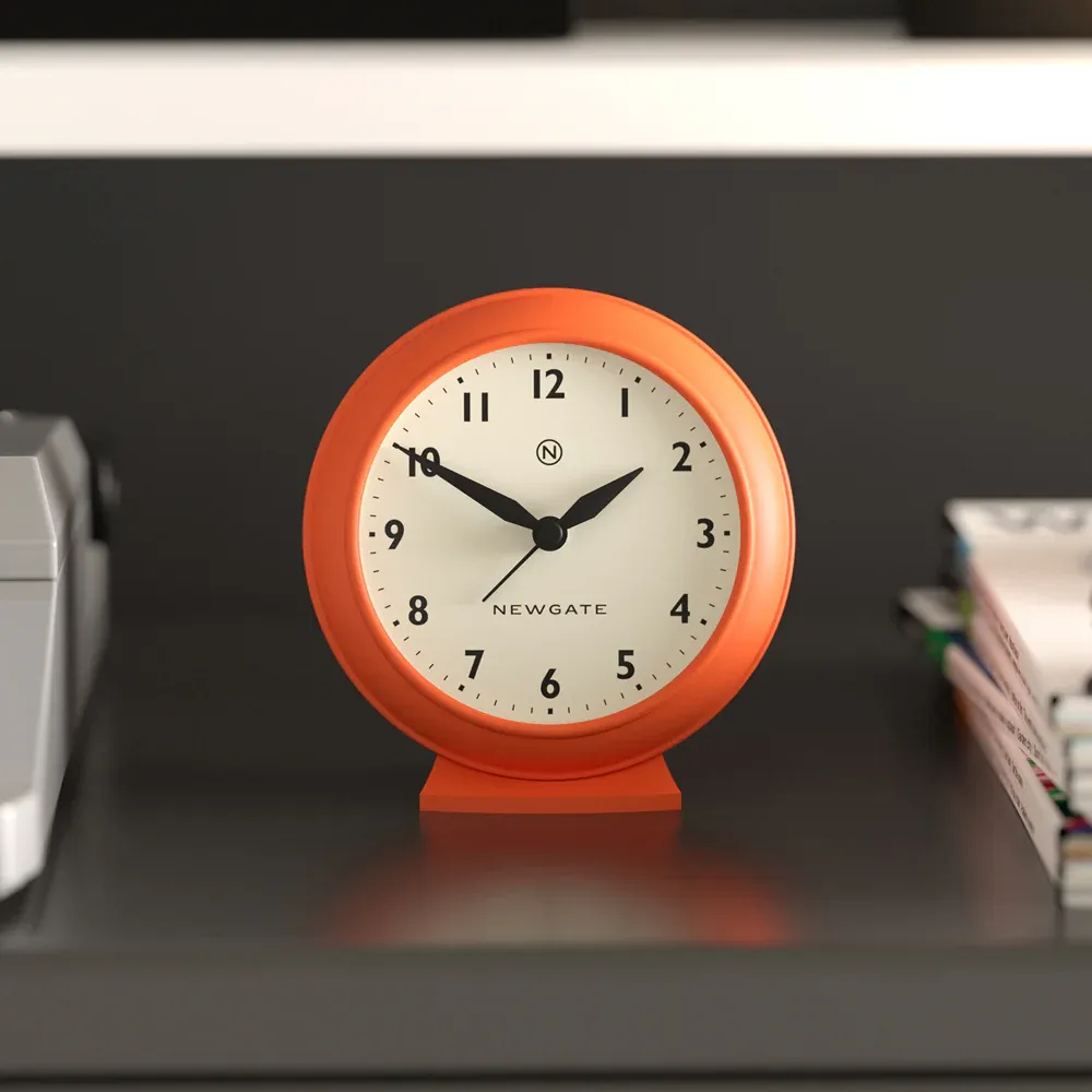 Newgate Pacific Mantel Clock-Pumpkin Orange — image 2