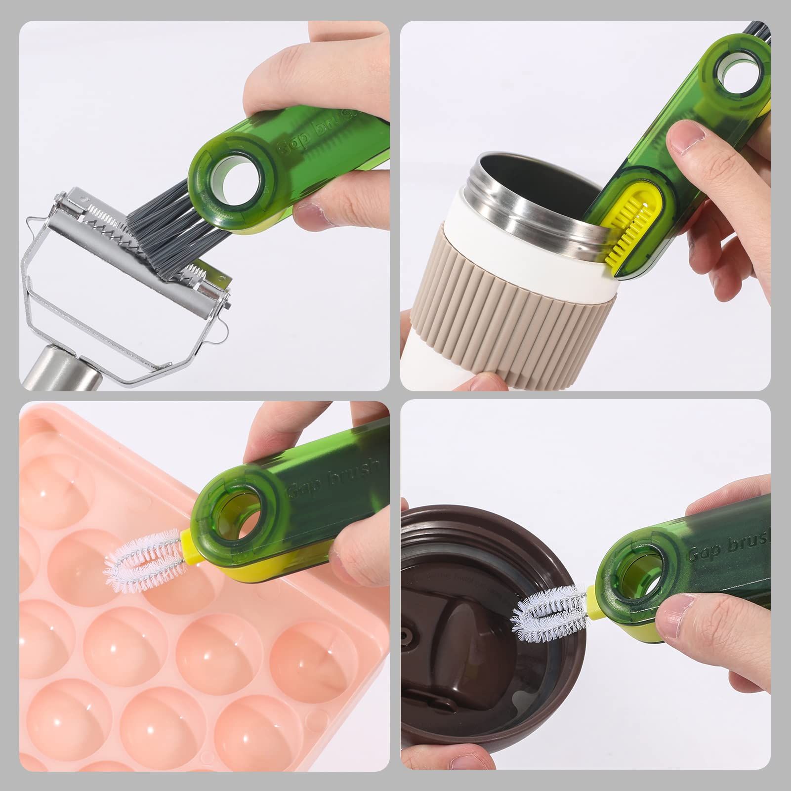 Cap Cleaning Brush Set Multi functional Bottle Brush Cleaner Micro Bottle Cup Cap Brush Straw Cleaning Tool — image 5