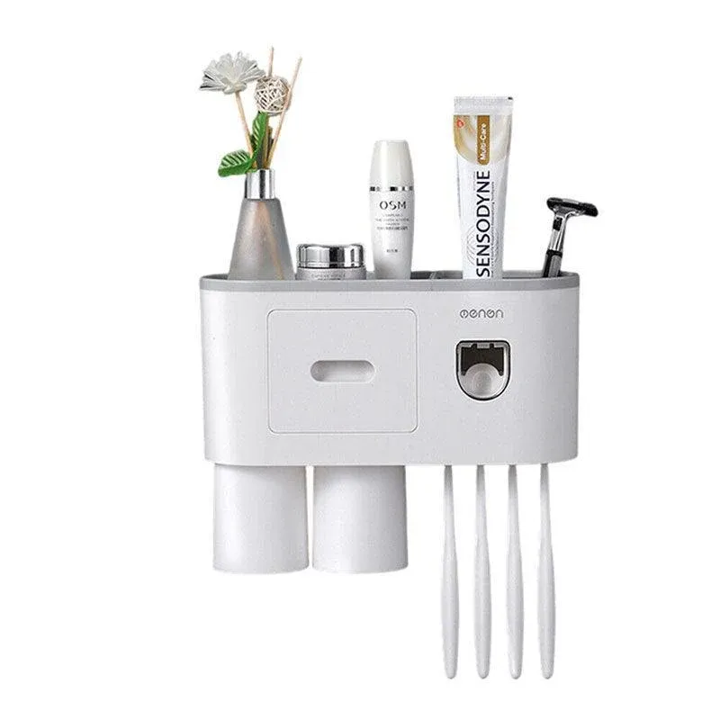 Multifunctional Toothbrush Holder Handfree Automatic Toothpaste Dispenser Set โ image 4