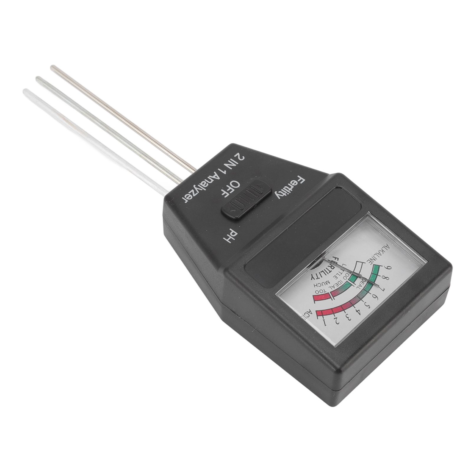 2 in 1 Soil PH Meter Soil Fertility Tester with 3 Probes for Home Garden Lawn Farm Indoor and Outdoor Use — image 6