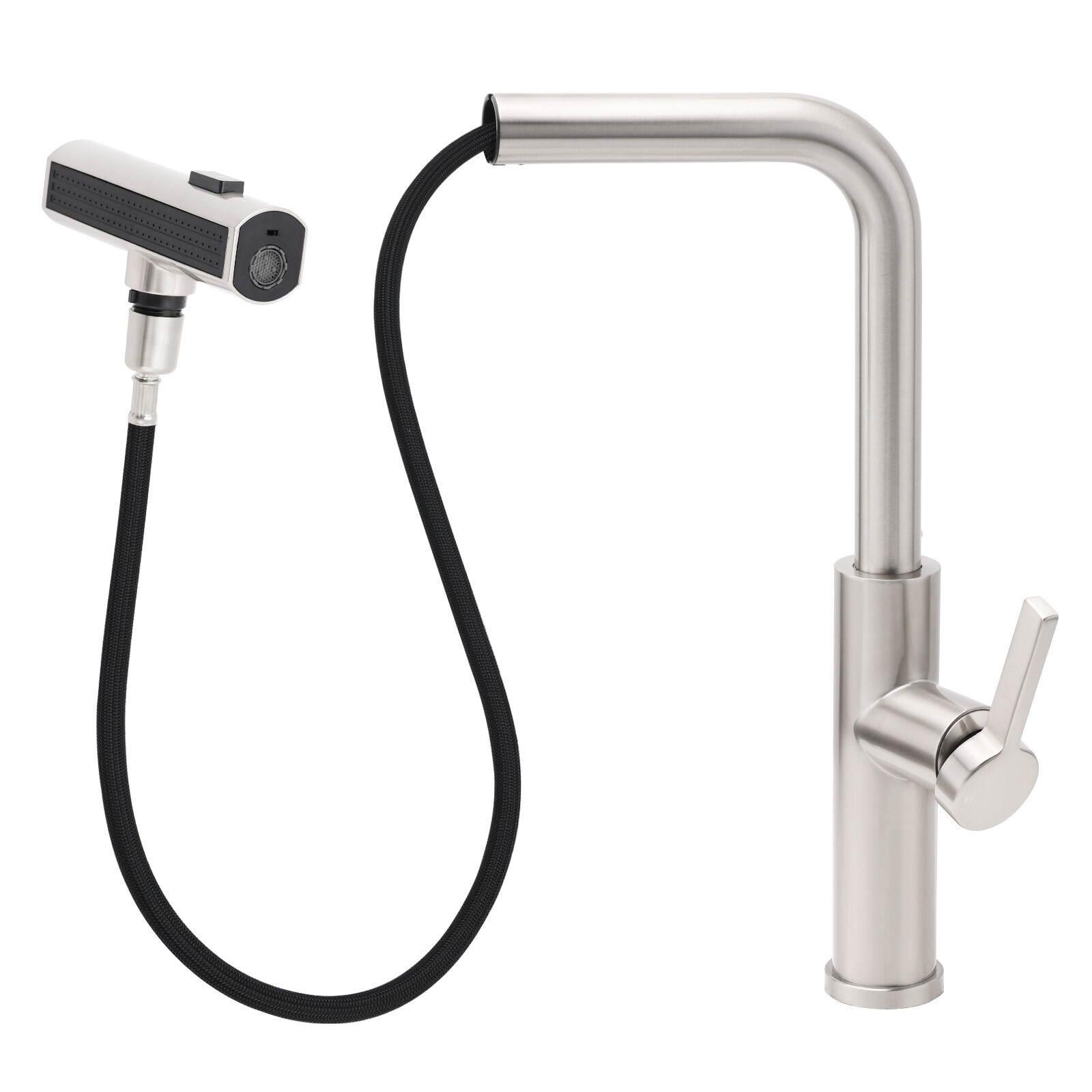 Brushed Nickel 3-Mode Kitchen Mixer Pull Out Down Sink Laundry Faucet Tap WELS — image 5