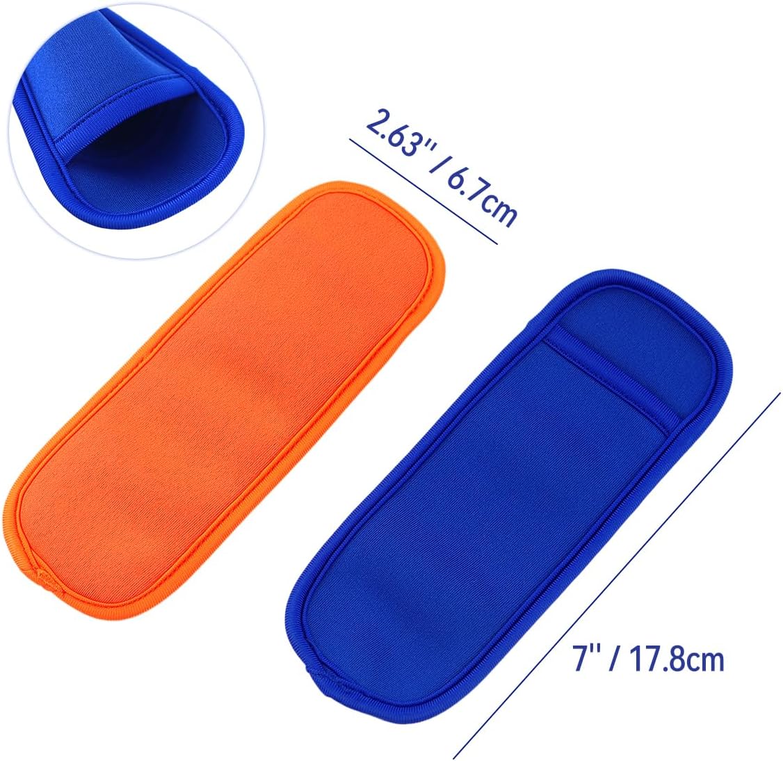6 Pieces Ice Pop Neoprene Insulator Sleeves Reusable Popsicle Holders Ice Popsicles Bags Ice Pop Sleeves Popsicle Holder Sleeves Ice Pop Stick Sleeves(6 — image 3
