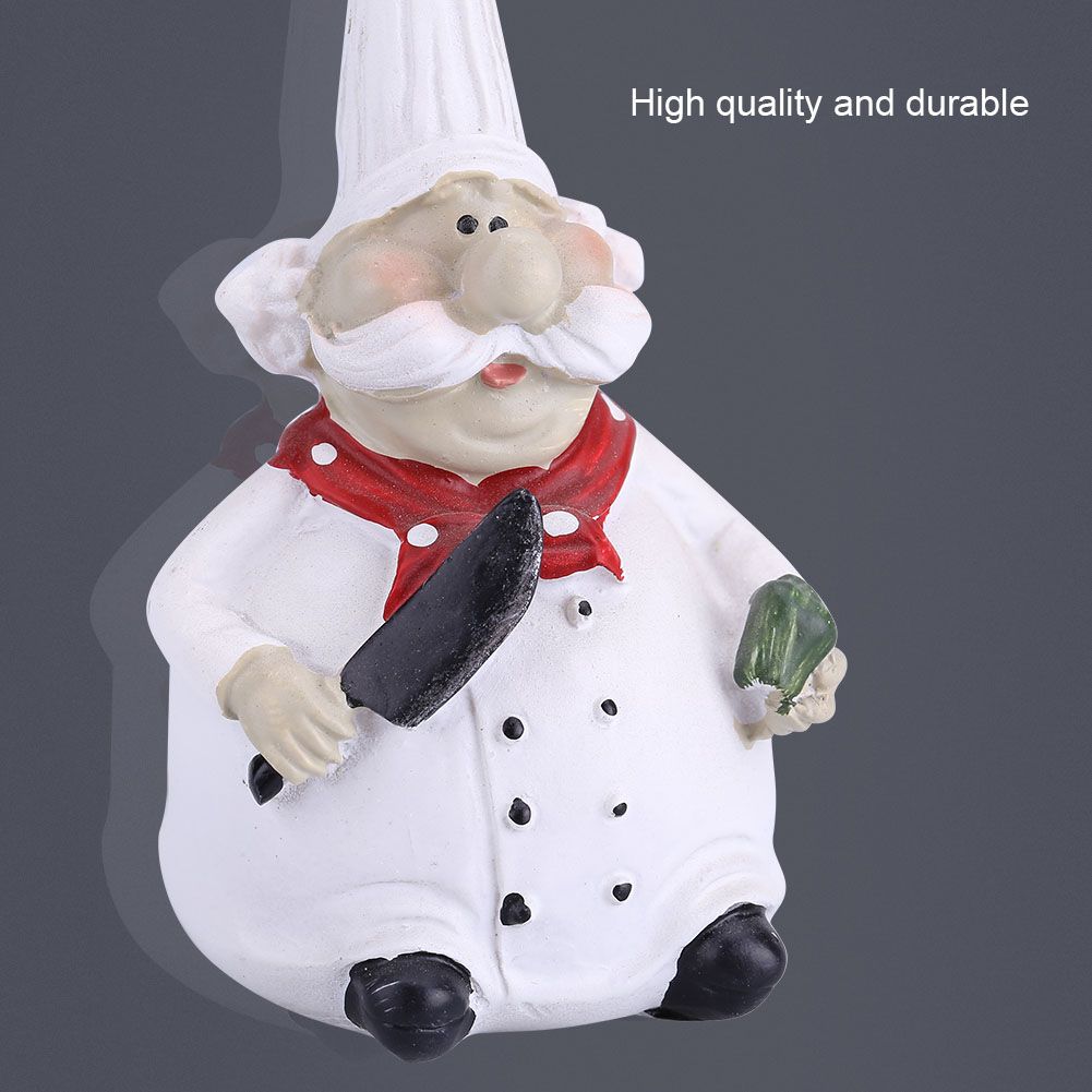 Creative Resin Kitchen Chef Figurine Decor House Restaurant Cafe Decorative Accessories Gift โ image 4