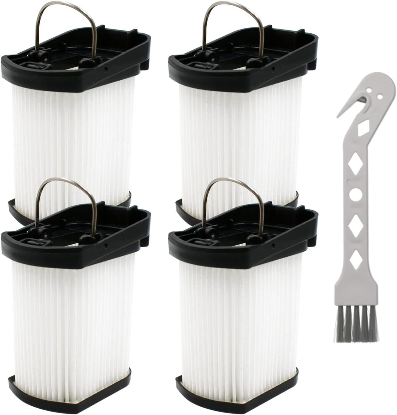 Replacement Vacuum Filters Compatible with Shark WANDVAC Cordless Hand Vacuum WV401 WV410CO WV401BL WV401PK WV403BR WV410PR WV410BL WV410GN WV410TL - Fabric
