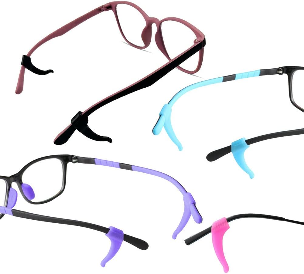 17 Pairs Multicolored Anti-slip Eyeglass Ear Grips Hook, Kids and Adults Sport Eyeglass Strap Holder, Eyewear Retainer with Box, Silicone Anti Slip Holder for — image 4