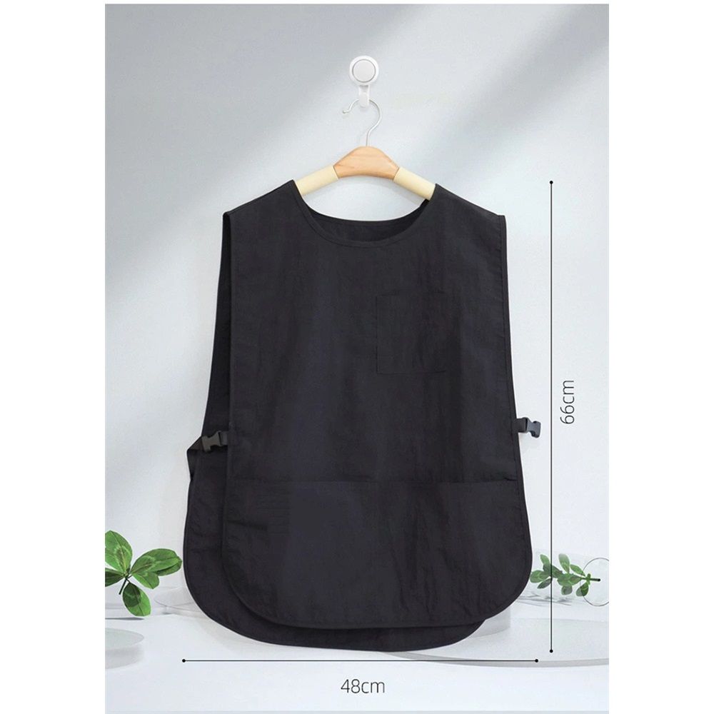 Waterproof Apron for Women with Pockets Barber Smock Buckle Design Hair Stylist Apron for Kitchen Garden Men โ image 5