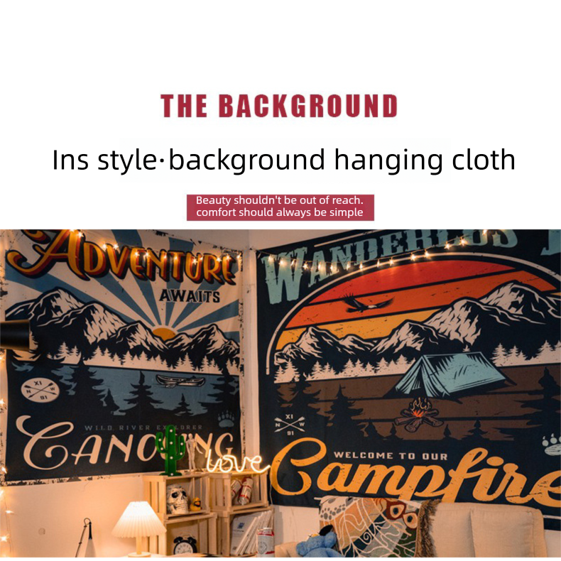 130*150cm Vintage American Wall Tapestry Printed with ARIZONA–Trendy wall tapestry for bedroom makeovers and outdoor photoshoots—sophisticated wall decor — image 2