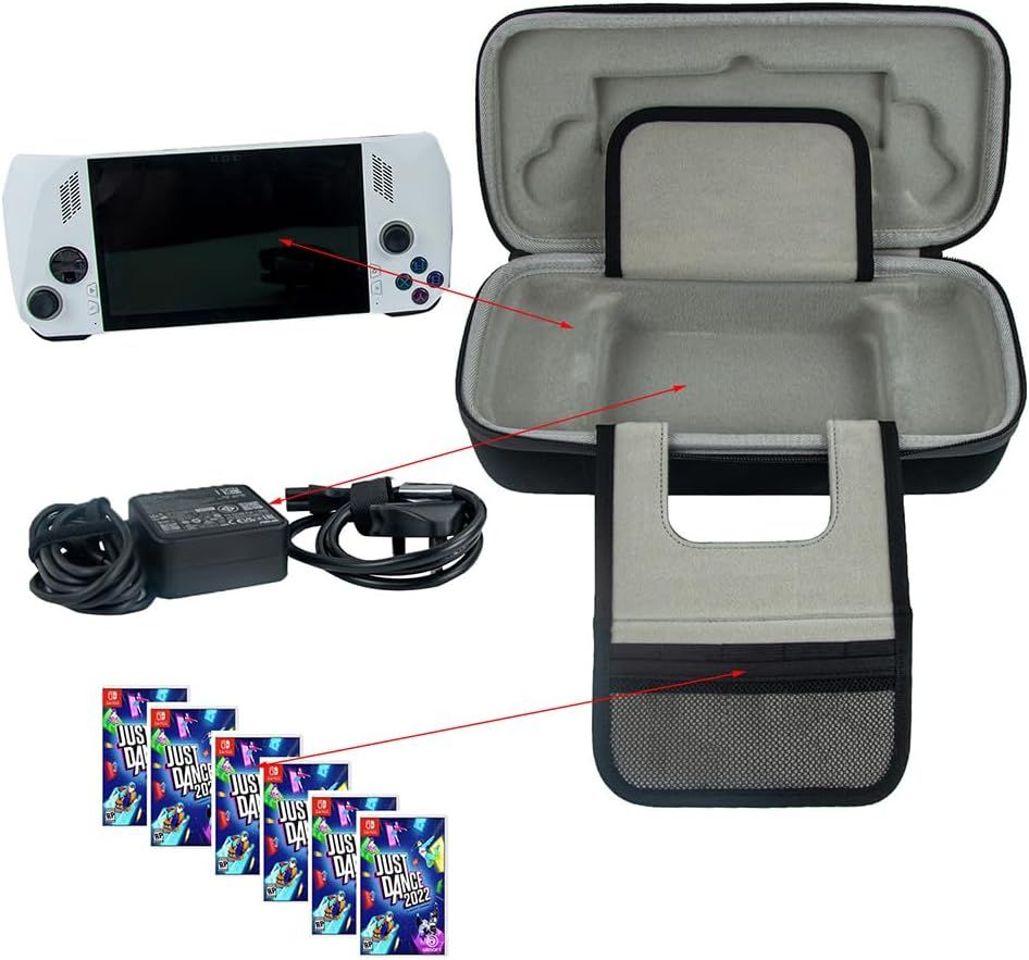 Eva Hard Shell Case Compatible with ASUS Gaming Handheld,Shockproof,Stylish and Durable Waterproofs (Black) — image 3