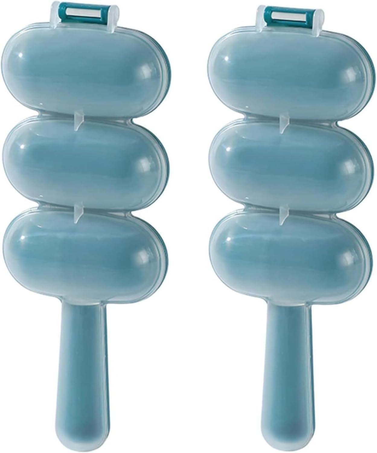 2Pcs Blue Rice Ball Maker Shake Lunch Maker Mould Rice Ball Shaker Rice Ball Mold Rice Ball Shaped Kitchen Tools and Home DIY Making Kit Sushi Plates,DIY Sushi