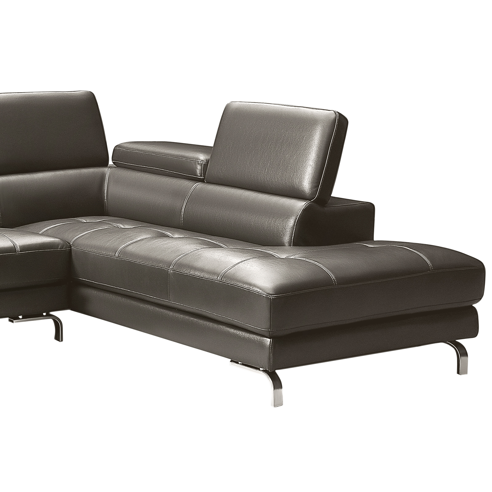 Vienna Sofa Faux Leather 5 Seater Grey — image 5