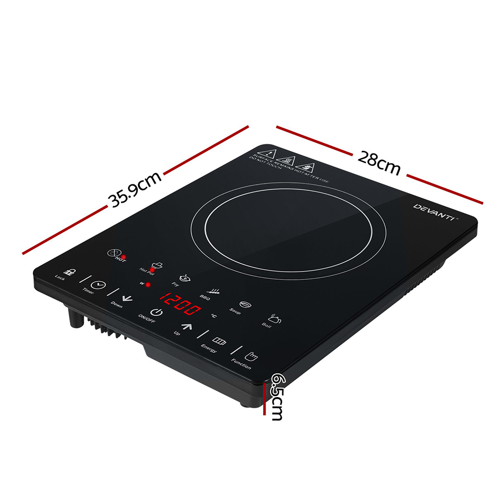 Devanti Electric Ceramic Cooktop 30cm — image 3