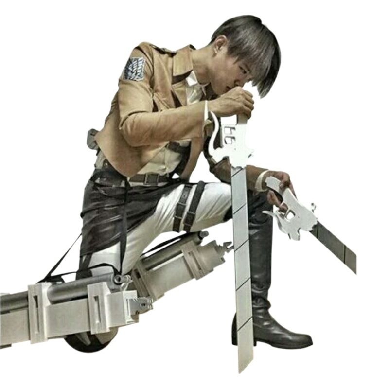 Attack on Titan Cosplay Costume Set Manjiayuan Uniform Belt group + small leather skirt Size: S; Height (cm): 155-160; Weight (kg): 45-50; Bust (cm): 82-86