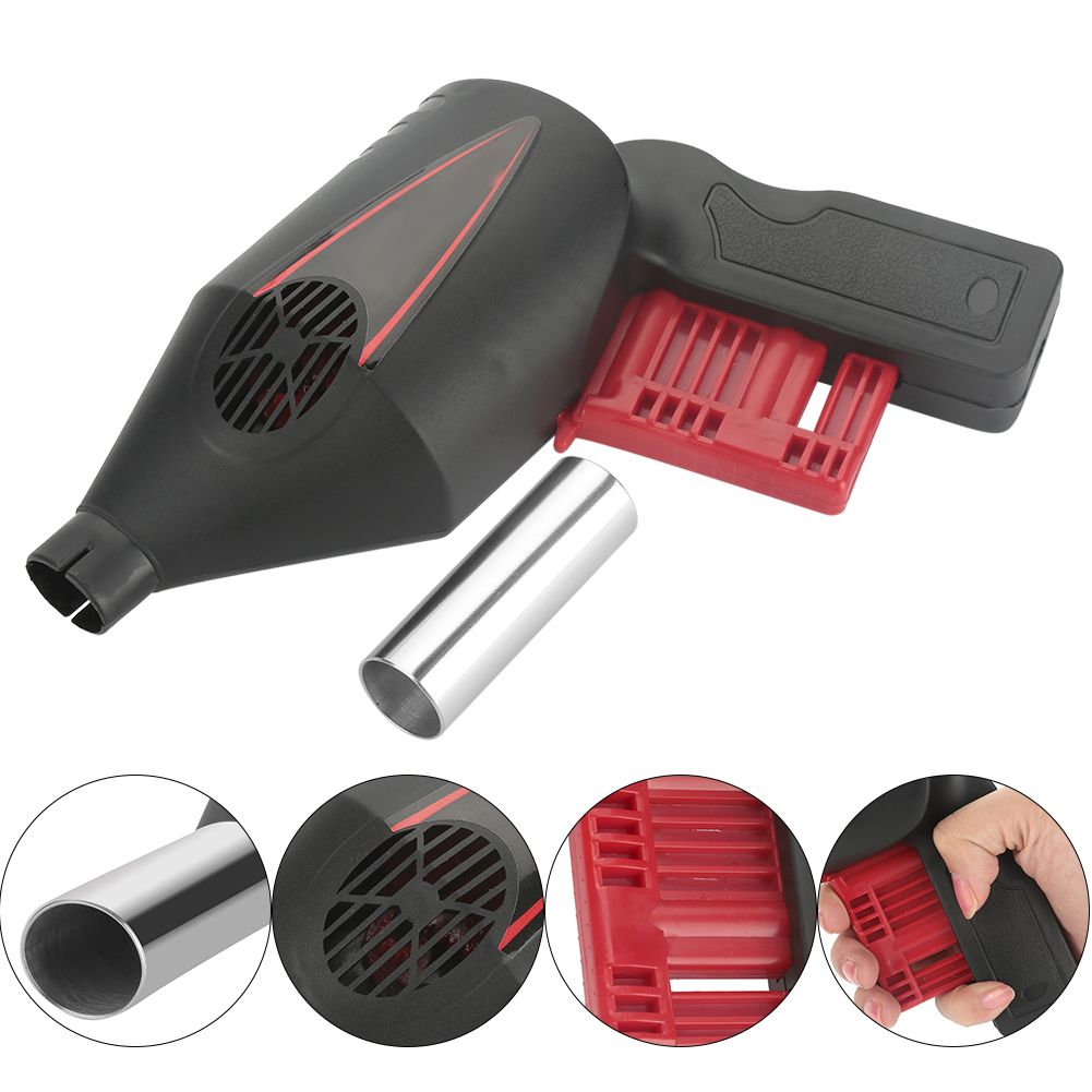 Portable Manual Operated BBQ Fan Air Blower for Outdoor Camping Picnic Grill Barbecue Tool — image 4