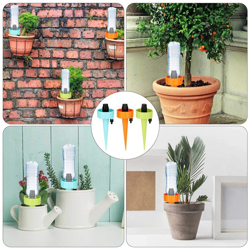 6PCS Automatic Plant Waterer Stakes Plant Vacation Self Waterer Devices for Outdoor Indoor Vacation Potted Plant Watering — image 2