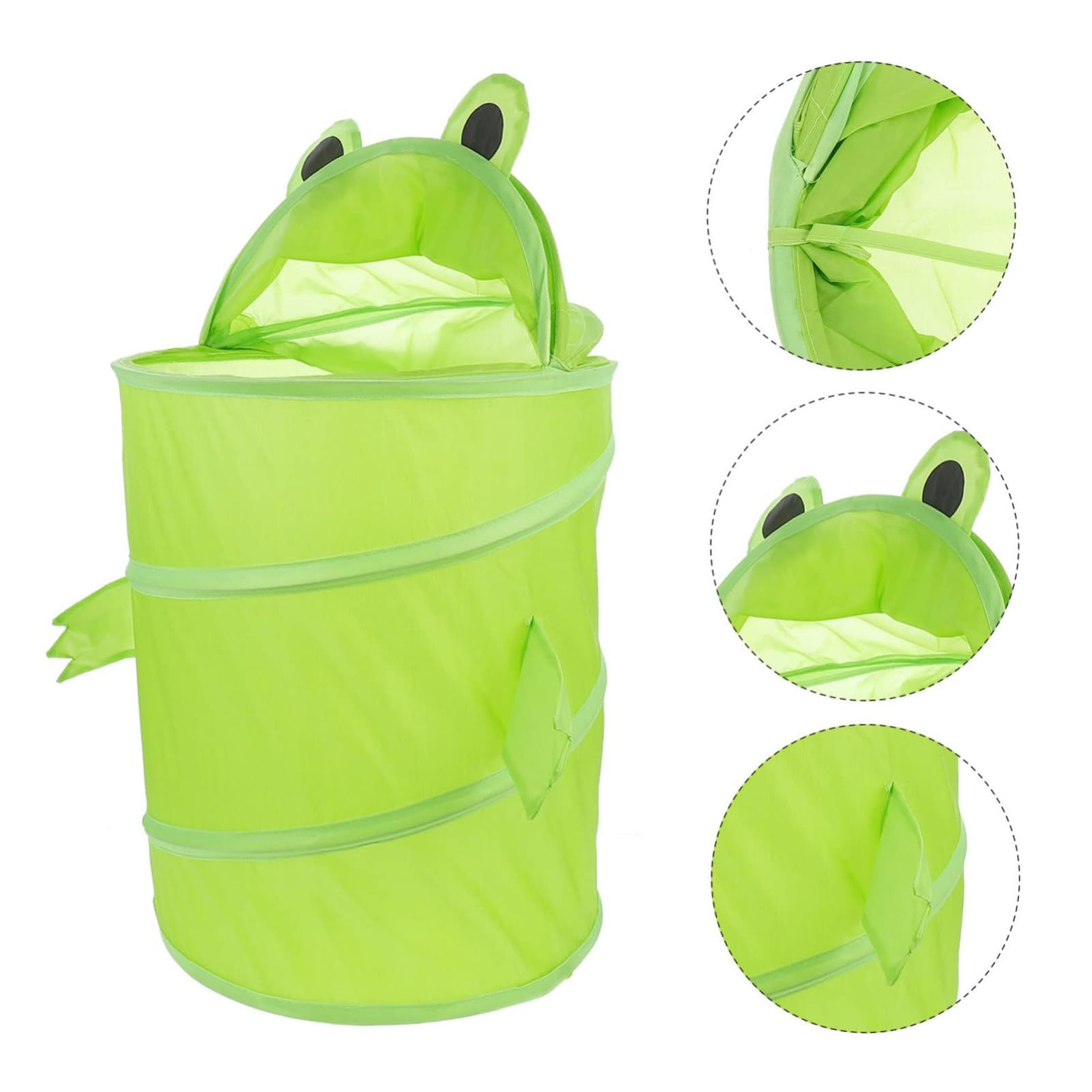 Frog Shape Collapsible Laundry Hamper Bucket Sundries Storage Baskets Clothes Storage Basket Bathroom Laundry Basket — image 2
