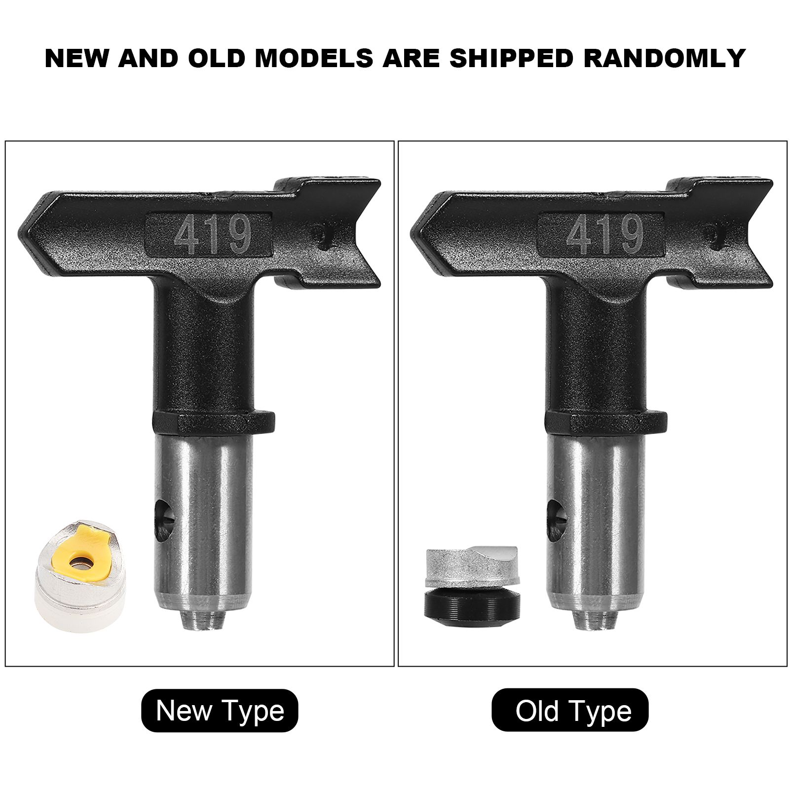 Reversible Tungsten Steel Airless Paint Spray Gun Tip Nozzle Accessoies Useful Tool 419# โ image 5
