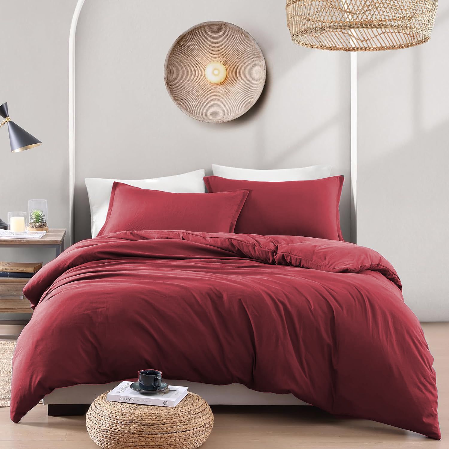 Hotel Soft Microfiber Duvet Cover Set-2000TC Quilt Cover Set & Pillowcases -1 Donna Cover Zipper Closure & 1 x Pillowcases-Breathable Bedding - Wrinkle, Fade — image 6