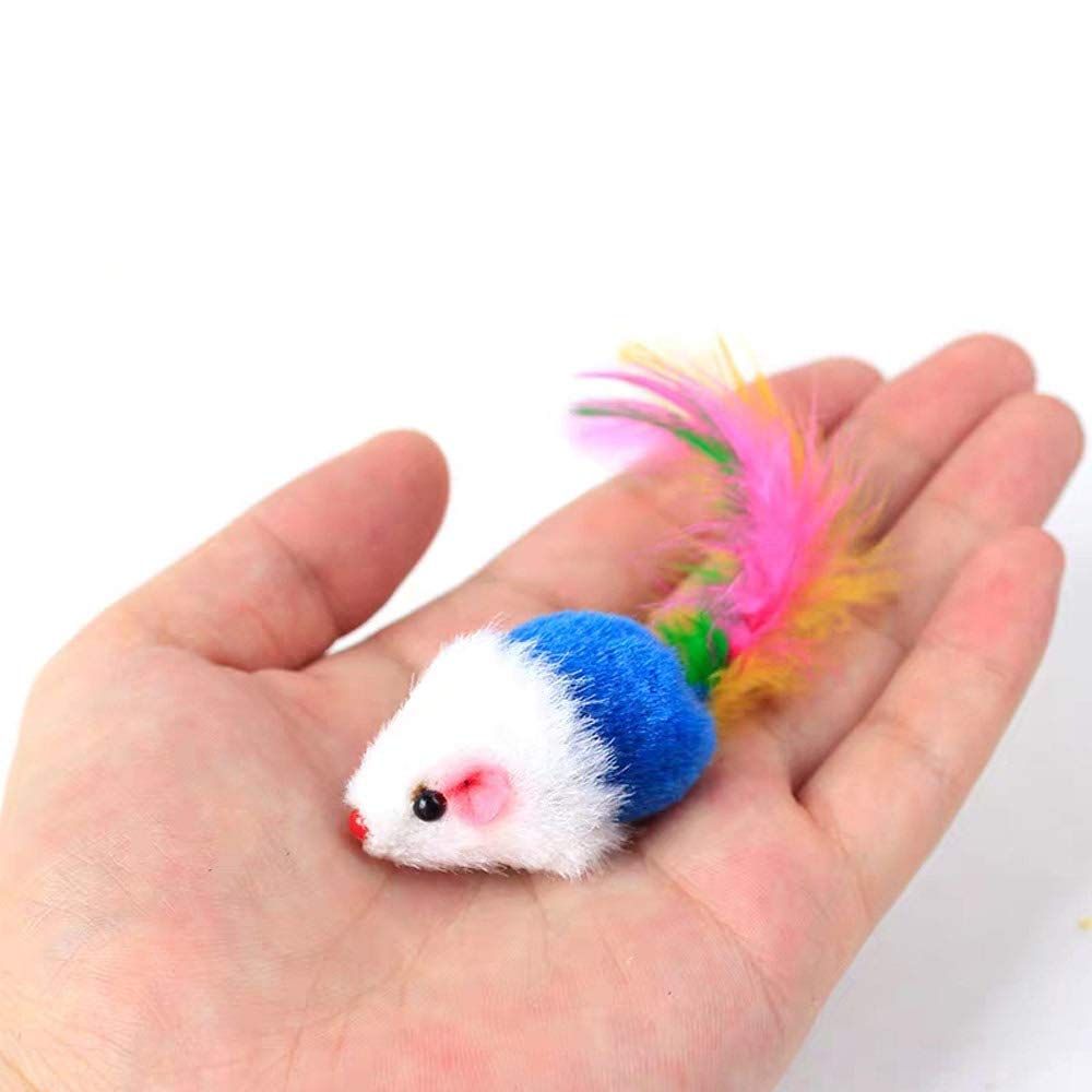 Cat Mice Toys for Indoor Cats 10PCS Color random, Variety Mouse Cat Toy Mice Cat Toy Mouse for Cats, Fur Mice Cat Toys β image 3