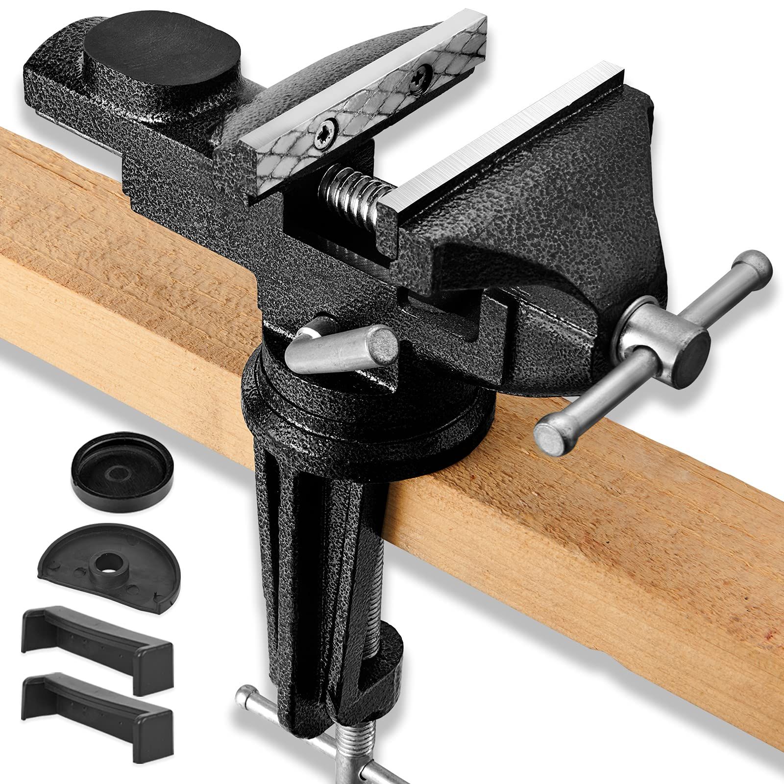Household viewing fixture, 360 ยฐ rotating base fixture, used for woodworking, handicraft creation, and metal processing