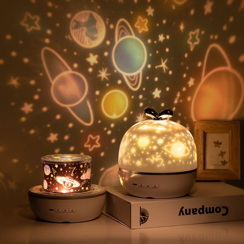 Star Projector Light Rechargeable Rotatable Cute Bow Bedroom Night Light for Children Kids Rechargeable — image 3