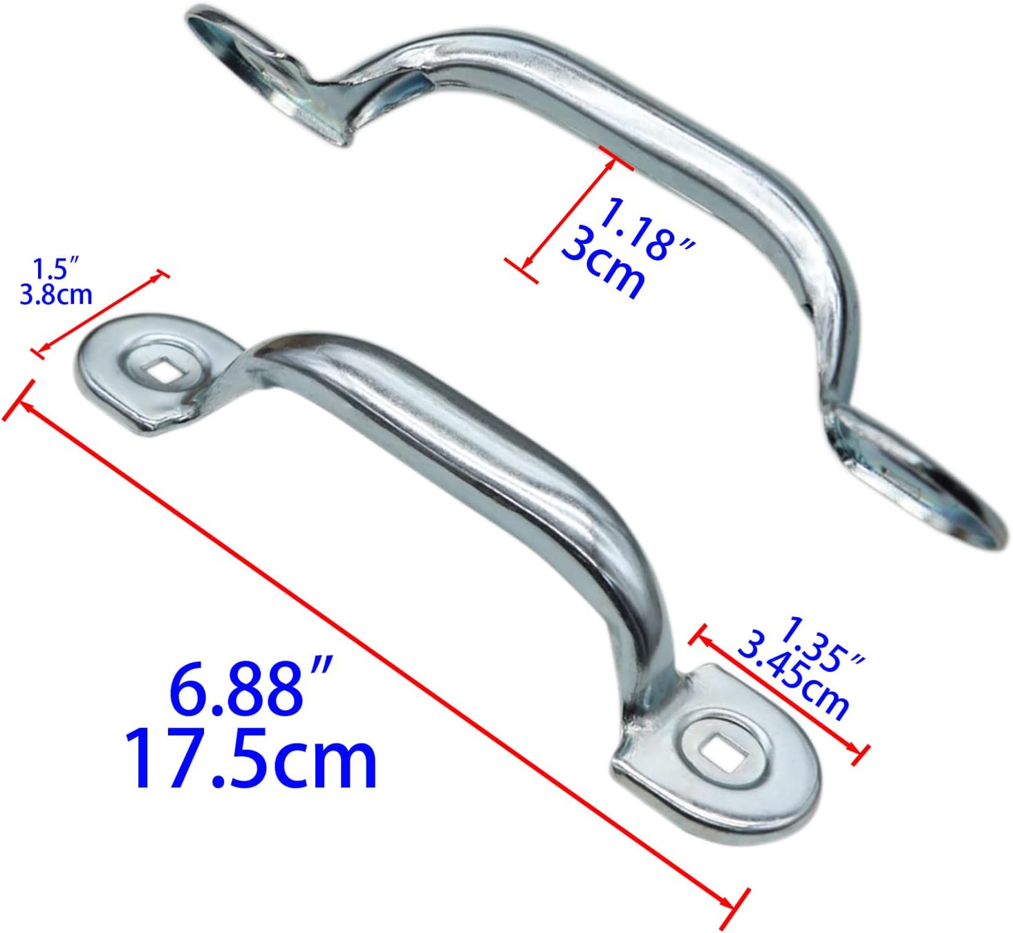 Xadnitu Garage Door Bottom Lift Handle for Most Gate Handles Replacement, Heavy Duty Door Pull Handle for Garage Outdoor Closet (2 Pack) โ image 2
