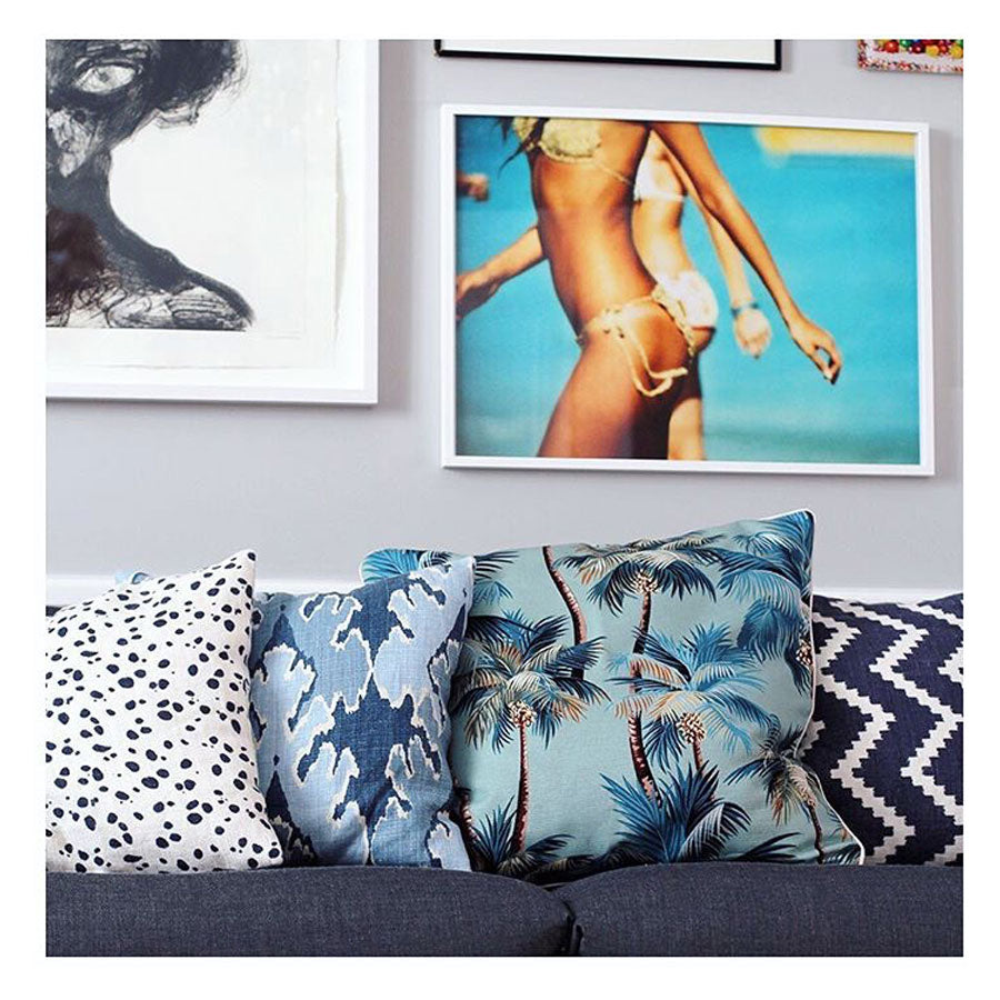 Cushion Cover-With Piping-Palm Trees Lagoon-60cm x 60cm โ image 4