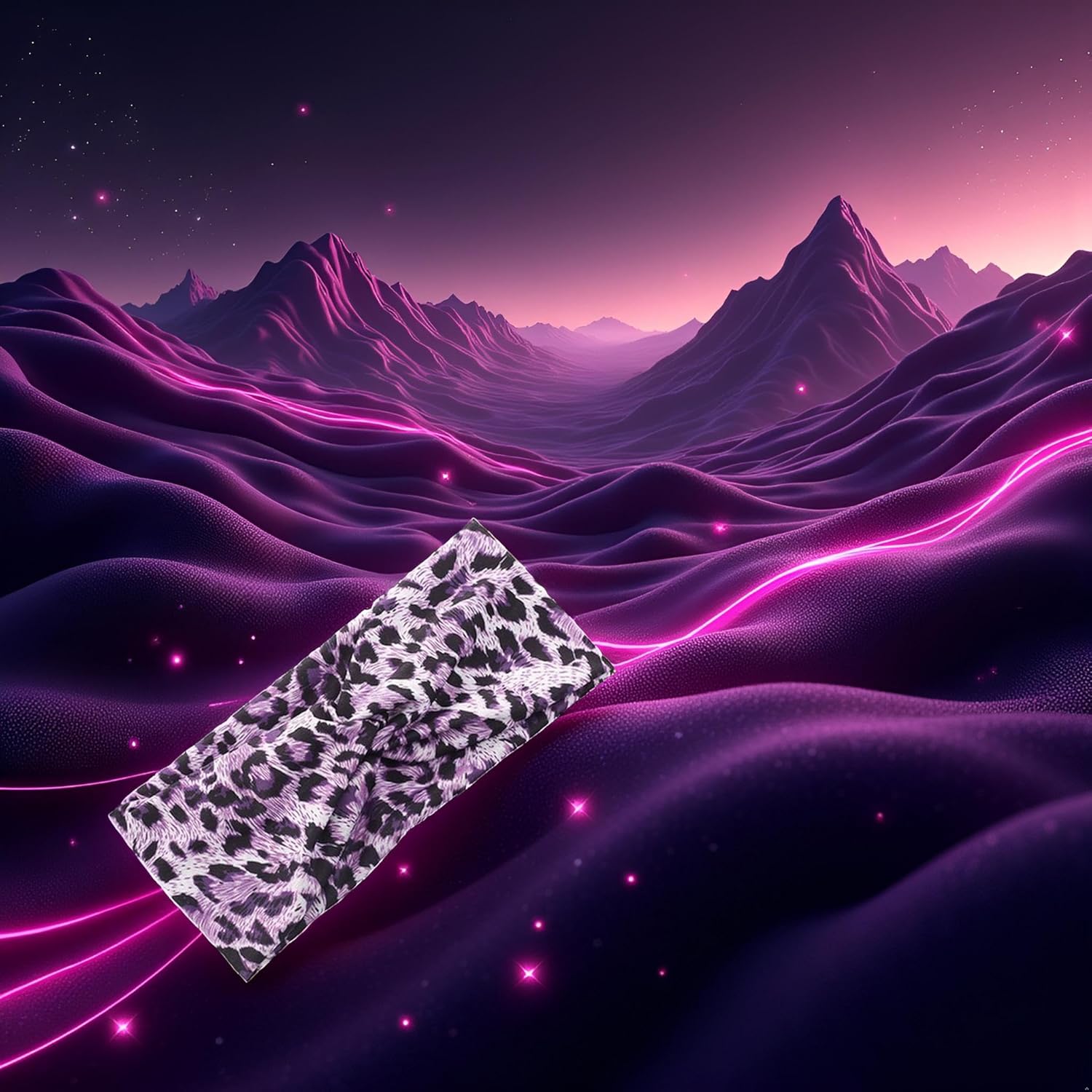 Purple Fashion Women Leopard Print Cross Elastic Headband Gym Hairband Hair Women's Fashion Headbands โ image 3