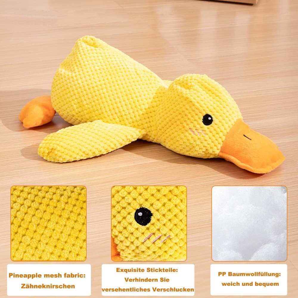 1 Calming Dog Toy Plush Duck with Squeak for Small Dogs, S — image 2