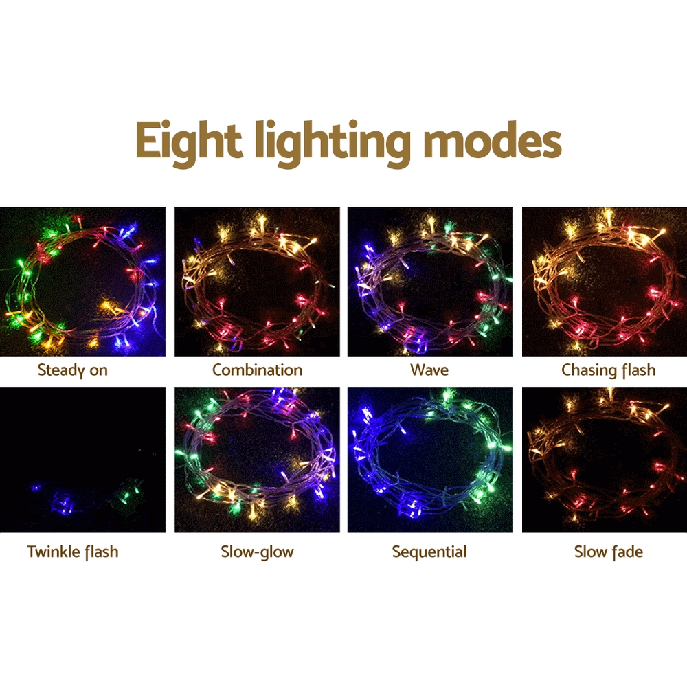 20M Christmas Lights Icicle Light 800 LED Multi-coloured Jingle Jollys โ image 4