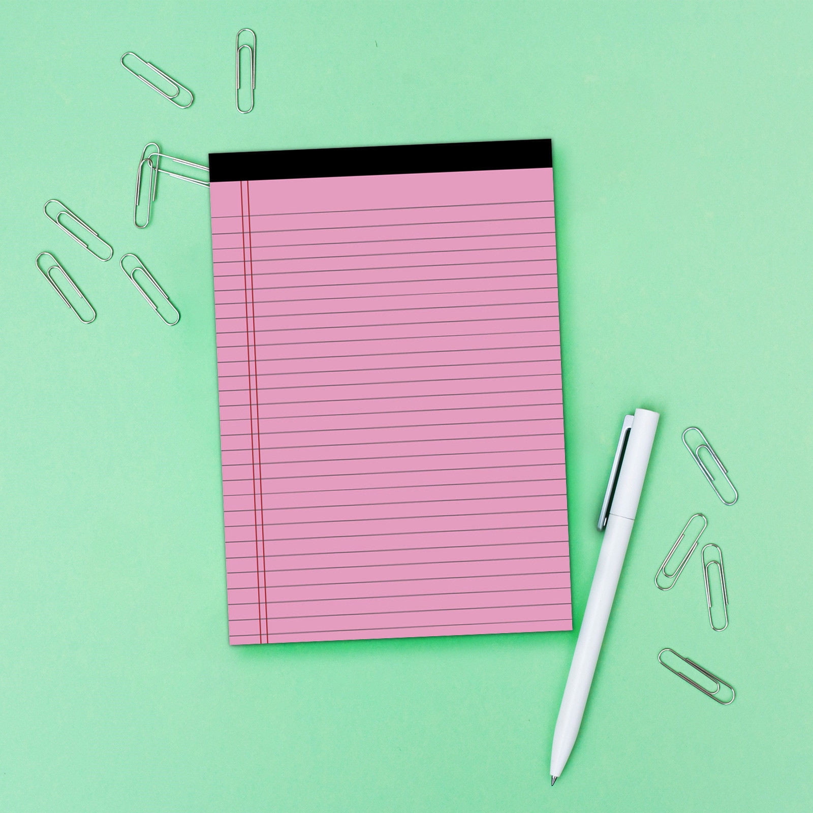Legal Pad, 13.98 x 8.27" A3 Horizontal Line Tear-off Notepad (50 Pages), Portable Notepad Memo Planner, Colored Note Pads, College Ruled Notepads for Office — image 4