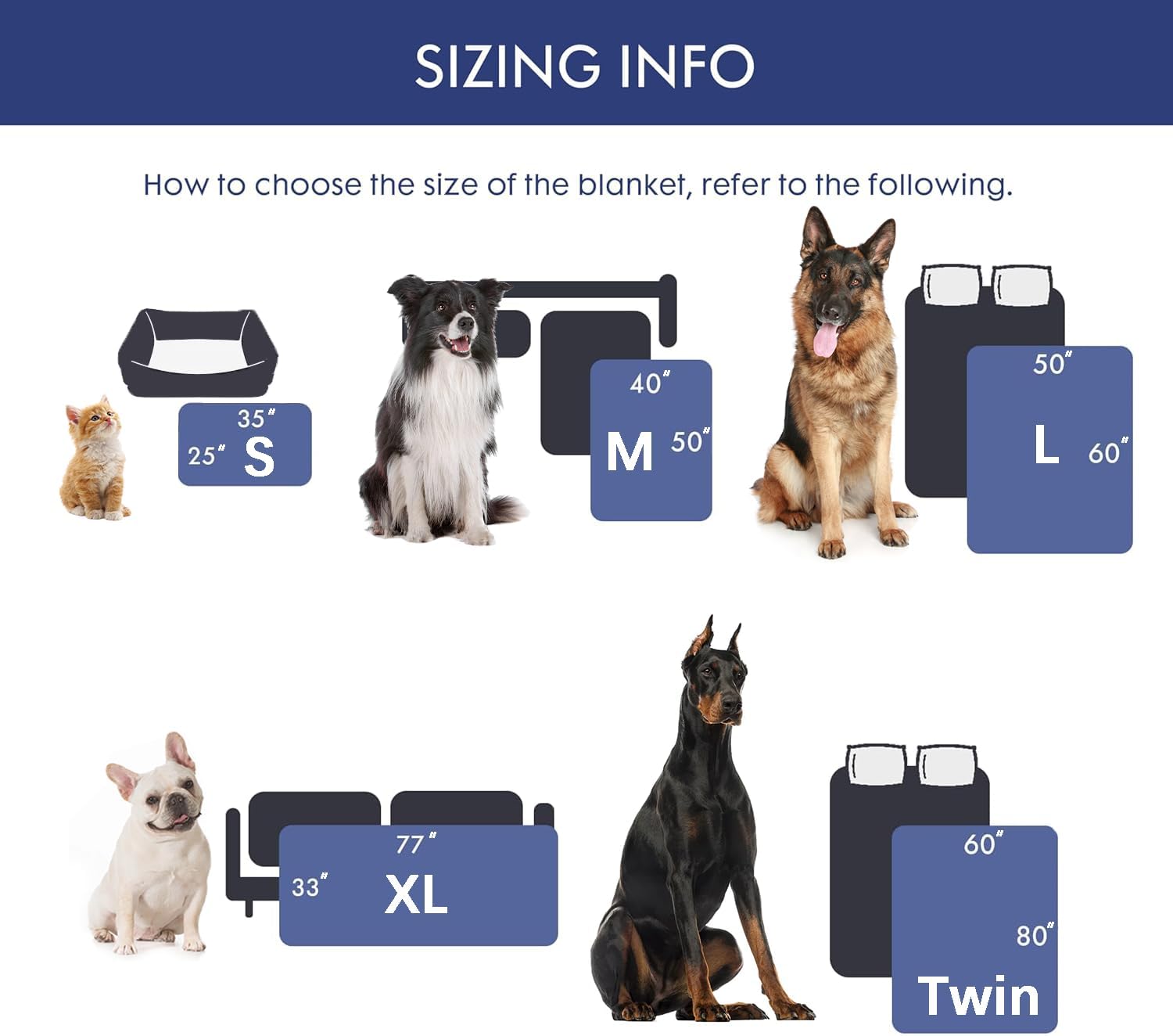 Waterproof Dog Blanket for Couch & Furniture Protection - Super Soft Reversible Throw Large Dogs Cats, Calming Washable Fur Sherpa Pet (50x60 Inch, Grey) Grey โ image 6