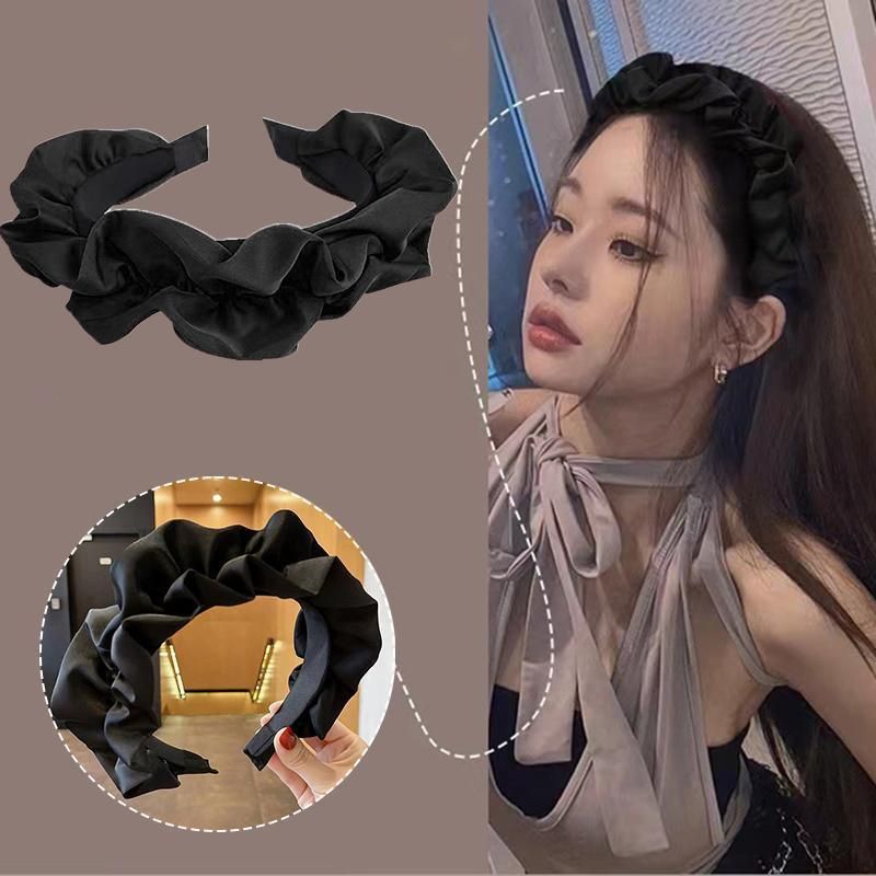 Casual Women Soft Hairband Wide Side Headband Hair Hoop Fashion Accessories - Red — image 5