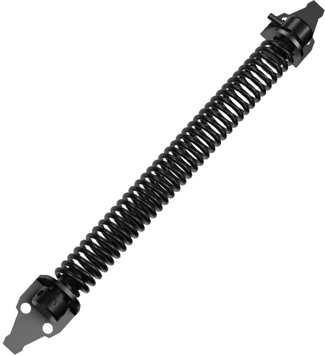 Door closers - Door spring - Gate spring - 36cm - Outdoor door closer - Gate latches - Garden gate spring - Black - Carbon steel - For wooden fences door