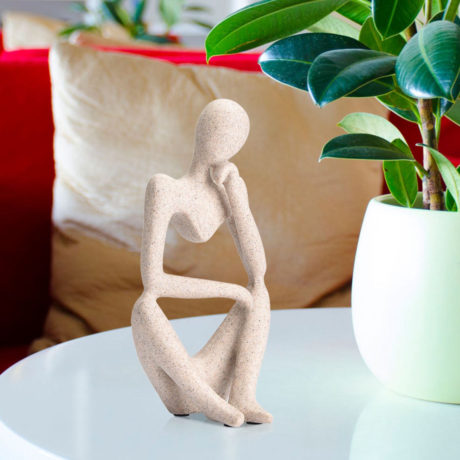 Abstract Character Figurines Thinker Desk Decor Home Decoration Ornament — image 3