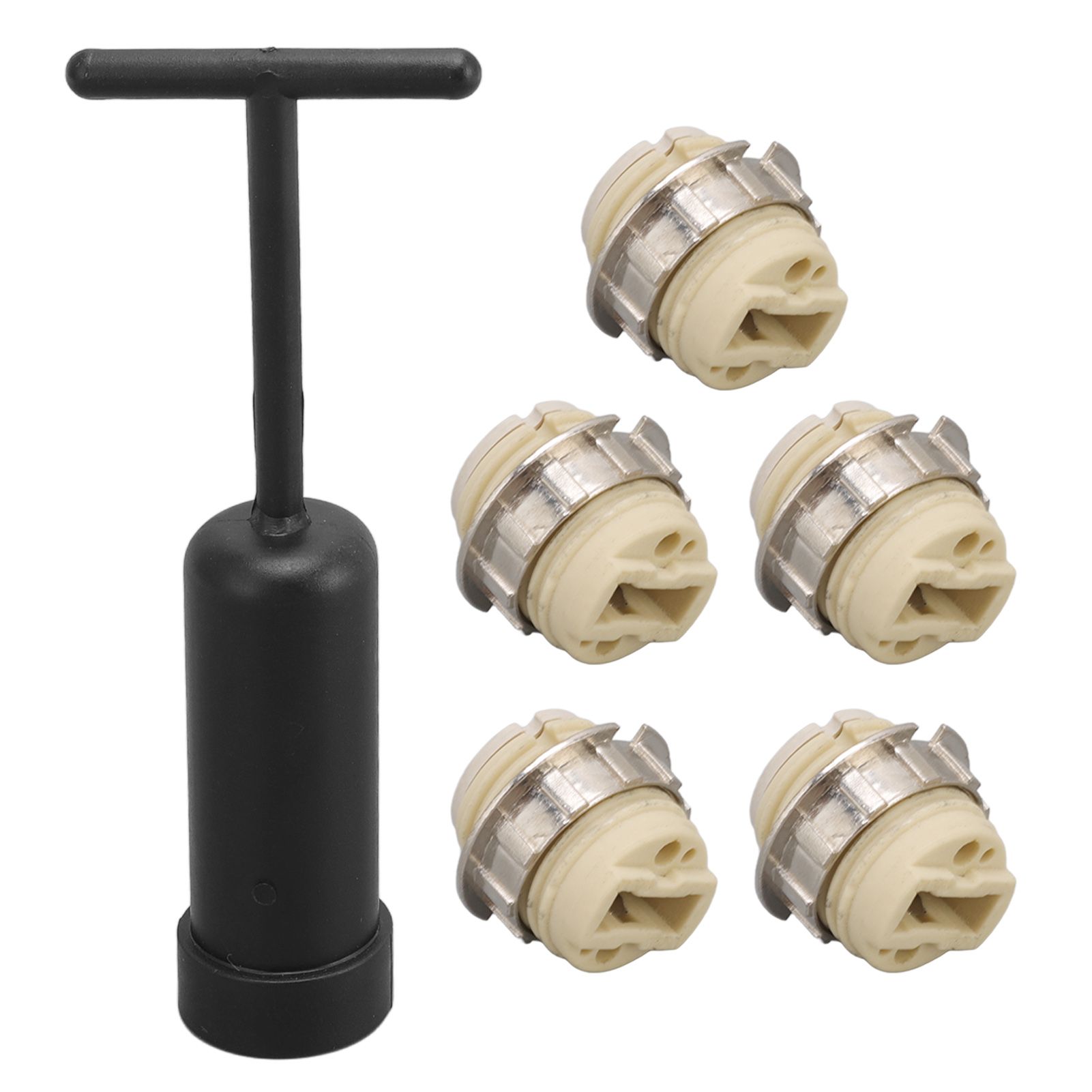 5Pcs G9 Ceramic Lamp Holder Temperature Resistance Zinc Alloy Ring Light Bulb Base Socket with Socket Ring Removal Tool โ image 4