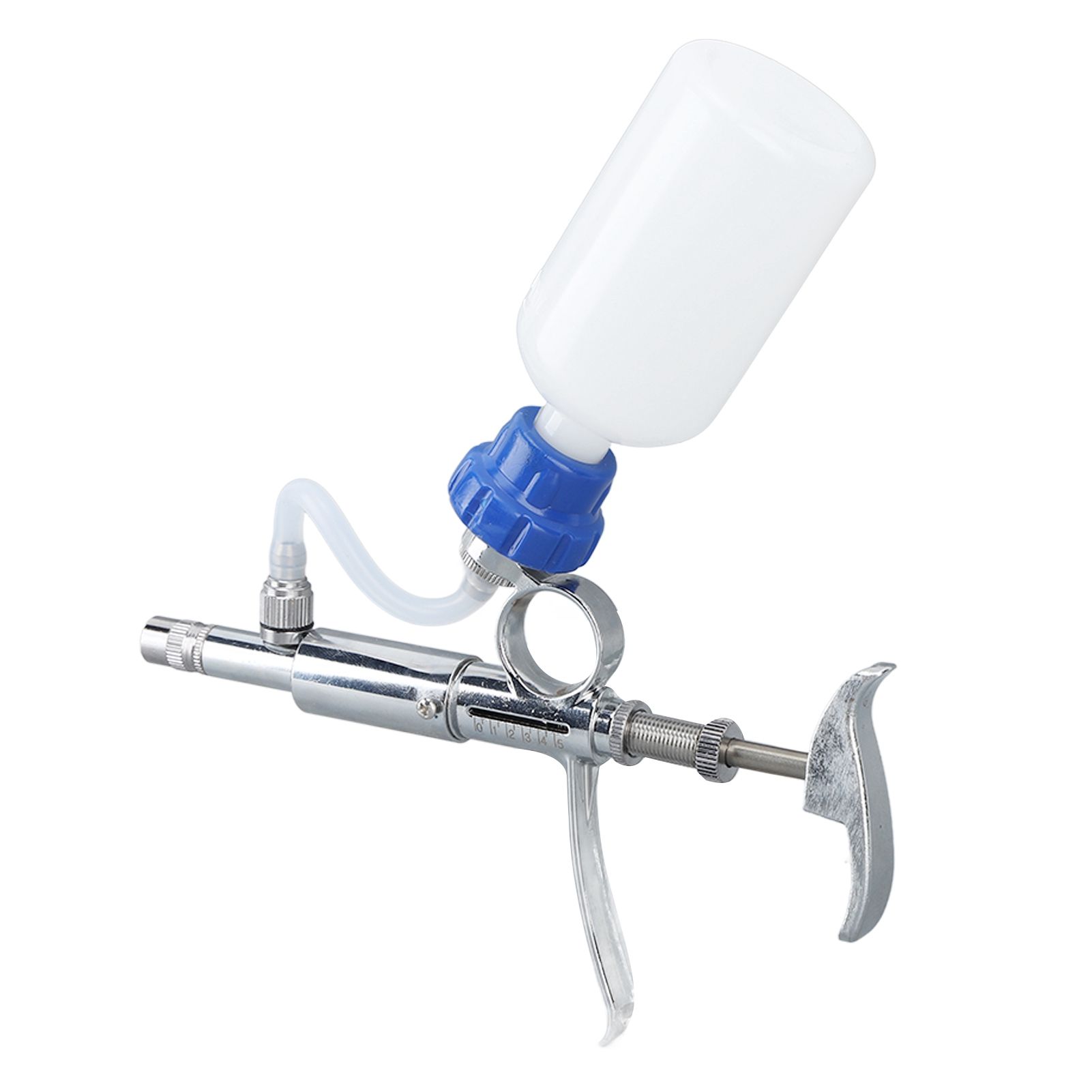 Adjustable Continuous Injection Syringe Stainless Steel Plastic Animal Syringe 5ml Detachable Animal Syringe for Home Farm โ image 6