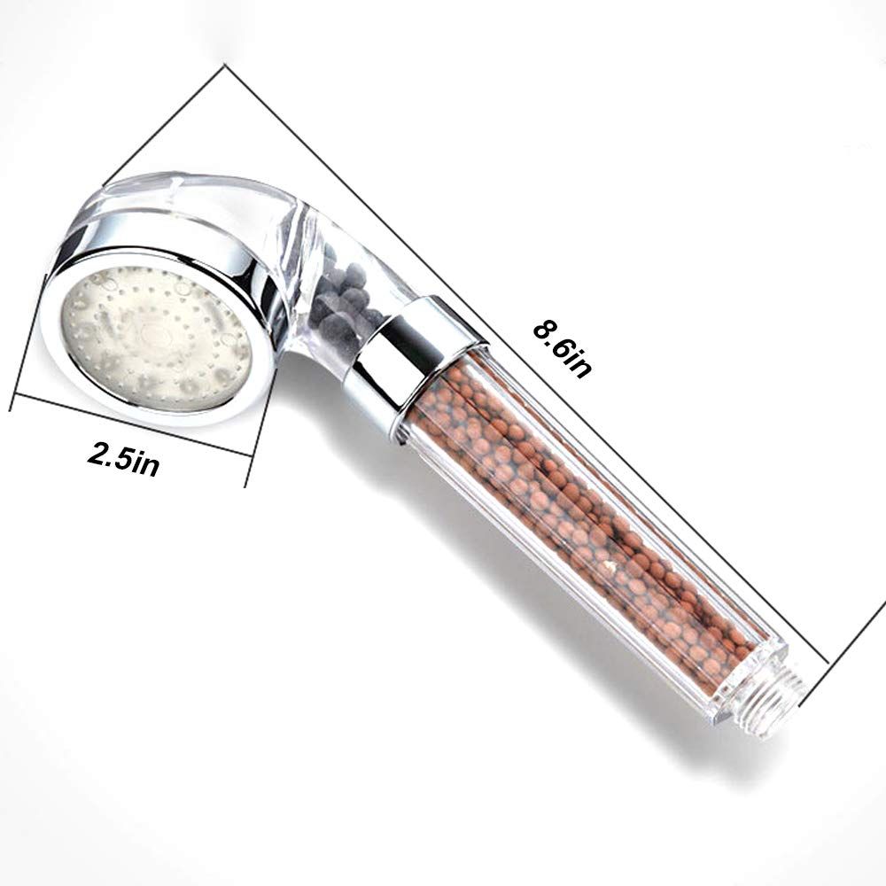 LED Shower Head Color Changing, Handheld Shower Head High Pressure Water Saving Spray Showerhead Light Up Detachable Ionic — image 5