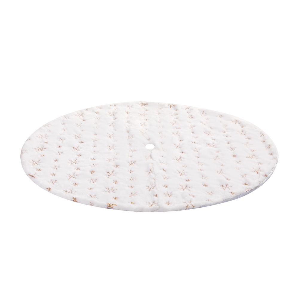 Jingle Jollys Christmas Tree Skirt 120cm Snowflake Ornaments Xmas Decorations β image 3