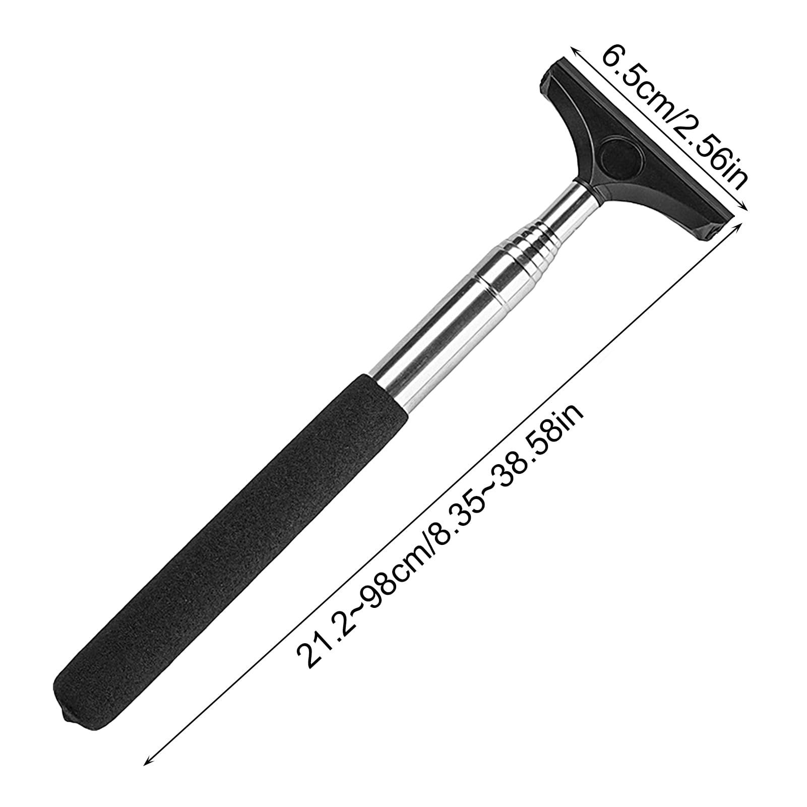 Car Rearview Mirror Wiper, Telescopic Car Mirror Squeegee Cleaner, Retractable Side Mirror Glass Mist Cleaner (Black) โ image 5