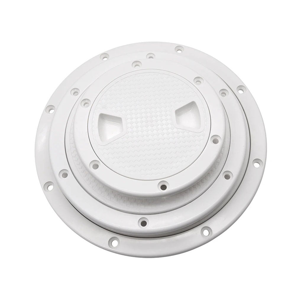 4" 6" 8" White Round Abs Marine Boat Inspection Hatch With Detachable Cover Non Slip Deck Access Panel For Yacht And Watercraft 4 Inch 8" — image 2