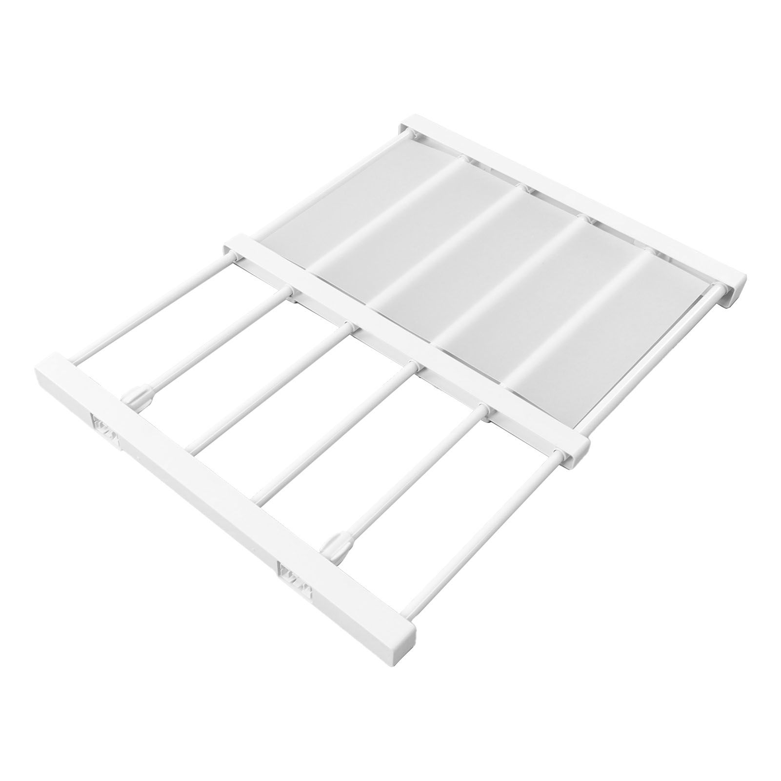 Tension Rod Shelf Adjustable Length Space Saving Nail Free Expandable Closet Shelf for Cabinet Wardrobe 16.5in Width 30‑40cm / 11.8‑15.7in Length — image 4