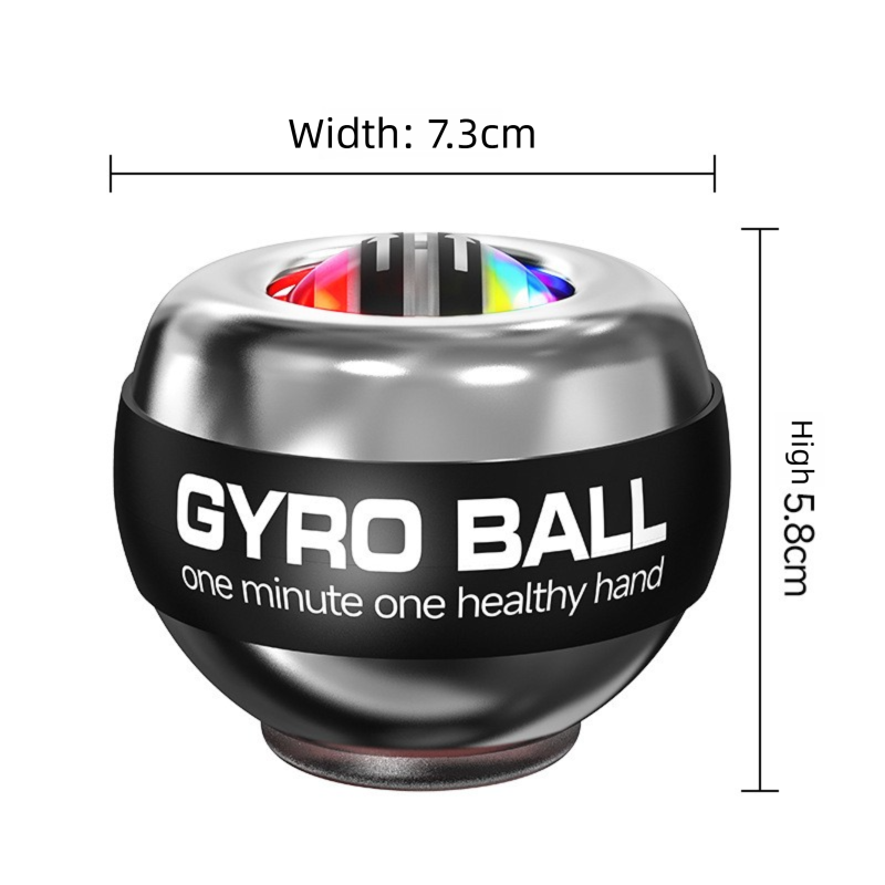 Red LED Gyro Ball Wrist Power Trainer with Digital Counter and Auto-Start Zinc Alloy Core for Grip Strength and Stress Relief in Australian Homes โ image 5
