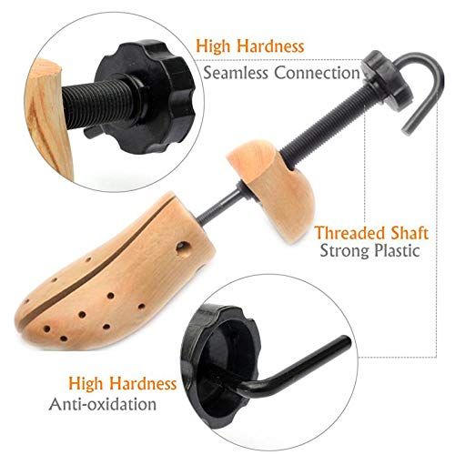 1Pcs Two Way Wooden Adjustable Shoe Stretcher Professional Shoes Expander One Pair for Men or Women Shoes Boots — image 3