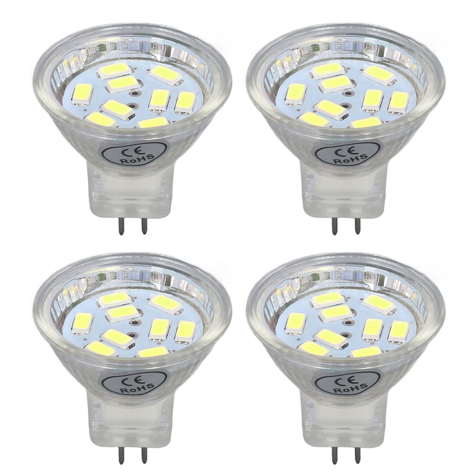 4Pcs MR11 LED Bulb 3W 300lm Bulb with 9 Beads Double Pin Base for Spotlight Landscape LampCold White Light โ image 4