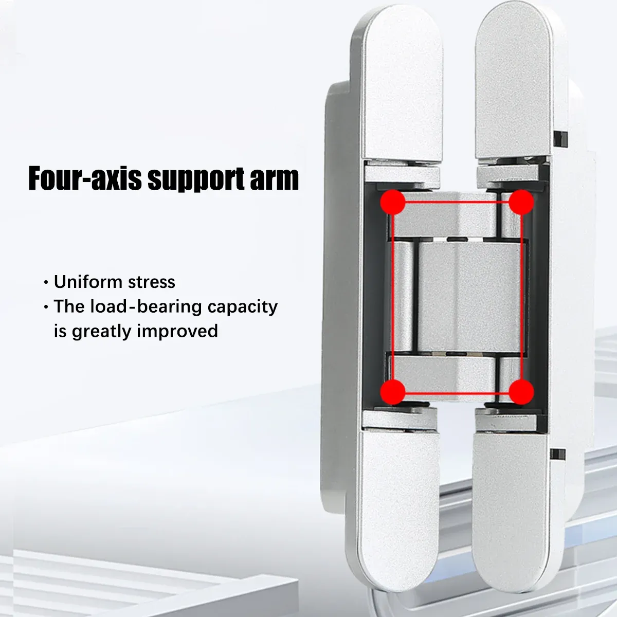 Hidden Invisible Door Hinge Concealed 3D Hinge Heavy Duty for Doors and Cabinets - Black β image 6