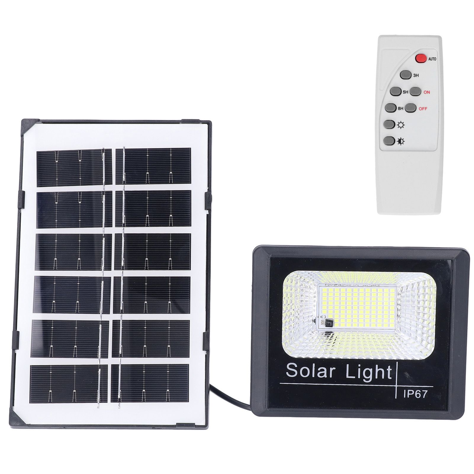100LED Outdoor Solar Flood Light IP67 Waterproof Solar Wall Lamp Remote Control Street Lamp for Garden 40W โ image 2