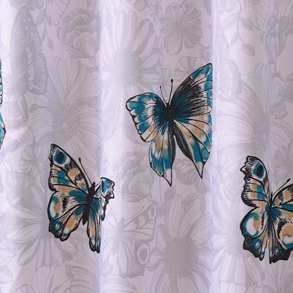 NEW Shower Curtain 220X200cm, Bathroom Curtains With Hooks Mildew Resistant — image 2