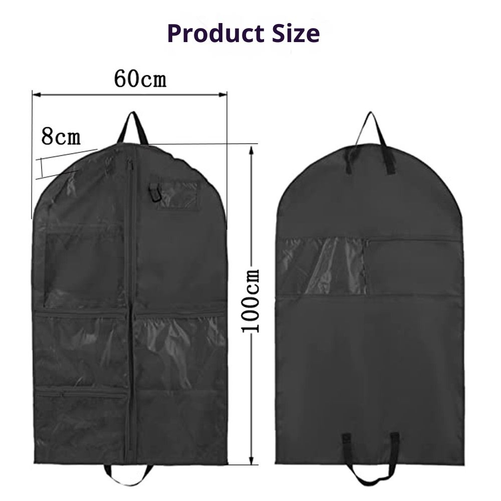 Gusseted Hanging Garment Bags for Travel Storage — image 2