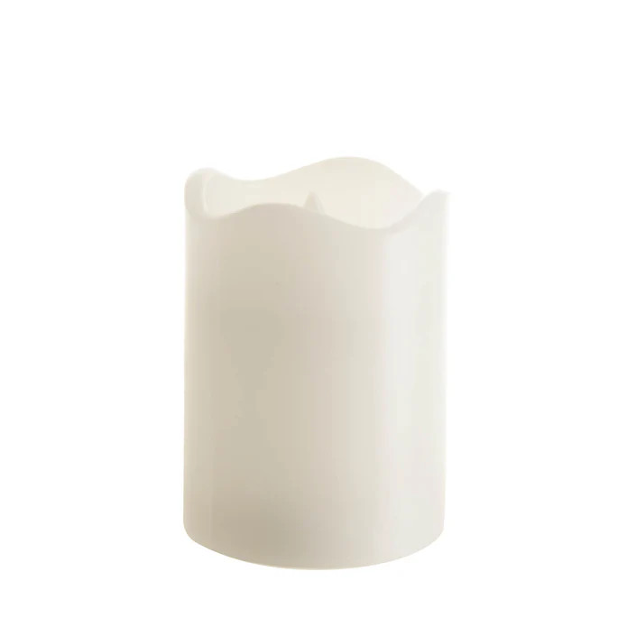 10 Pcs LED Block Pillar Candle White Flameless Safe Indoor Battery Power Party Home Decor Wedding Xmas Table Centrepiece — image 2