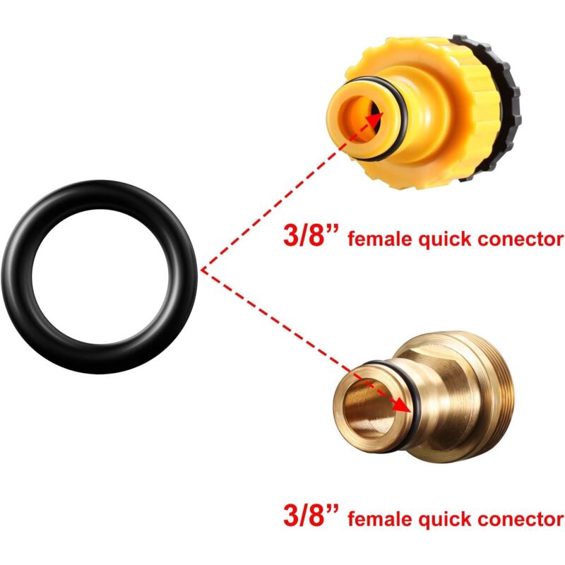 50 pcs Pressure Washer O-Rings Replacement For 1/4 Inch, 3/8 Inch, M22 Quick Connect Coupler (O Ring, 50 pcs) โ image 3